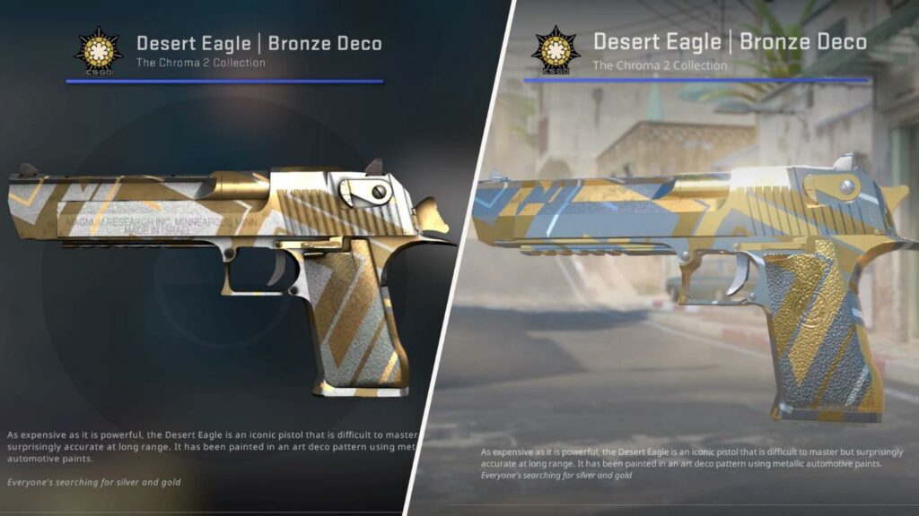 Visual changes of the Deagle